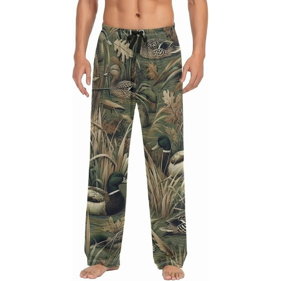 SKQIT Men's Pajama Bottoms Soft Sleep Pant with Pockets Sleep Pj Lounge Pants for Men