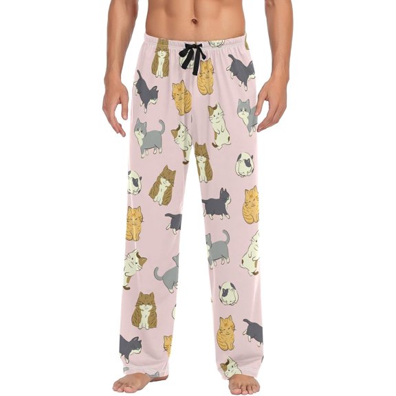 SKQIT Men's Pajama Bottoms Soft Sleep Pant with Pockets Sleep Pj Lounge Pants for Men