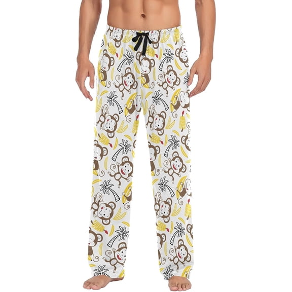 SKQIT Men's Pajama Bottoms Soft Sleep Pant with Pockets Sleep Pj Lounge Pants for Men