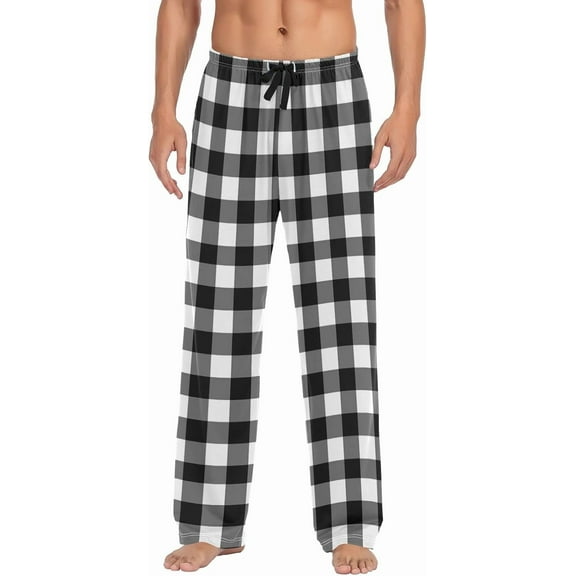 SKQIT Men's Pajama Bottoms Soft Sleep Pant with Pockets Sleep Pj Lounge Pants for Men
