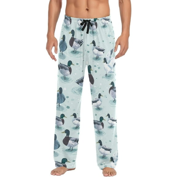 SKQIT Men's Pajama Bottoms Soft Sleep Pant with Pockets Sleep Pj Lounge Pants for Men