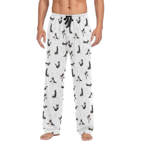 SKQIT Men's Pajama Bottoms Soft Sleep Pant with Pockets Sleep Pj Lounge Pants for Men