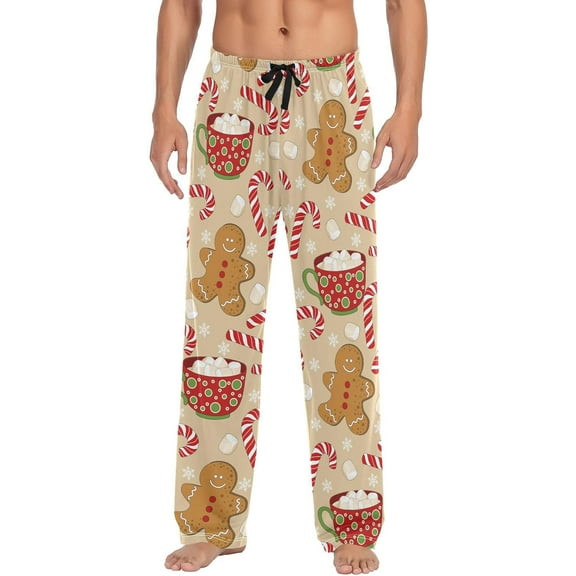 SKQIT Men's Pajama Bottoms Soft Sleep Pant with Pockets Sleep Pj Lounge Pants for Men