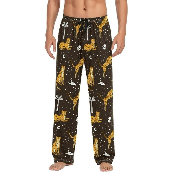 SKQIT Men's Pajama Bottoms Soft Sleep Pant with Pockets Sleep Pj Lounge Pants for Men
