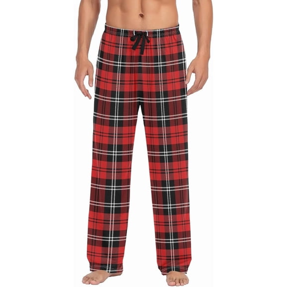 SKQIT Men's Pajama Bottoms Soft Sleep Pant with Pockets Sleep Pj Lounge Pants for Men