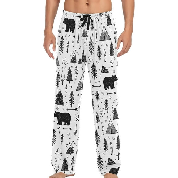 SKQIT Men's Pajama Bottoms Soft Sleep Pant with Pockets Sleep Pj Lounge Pants for Men