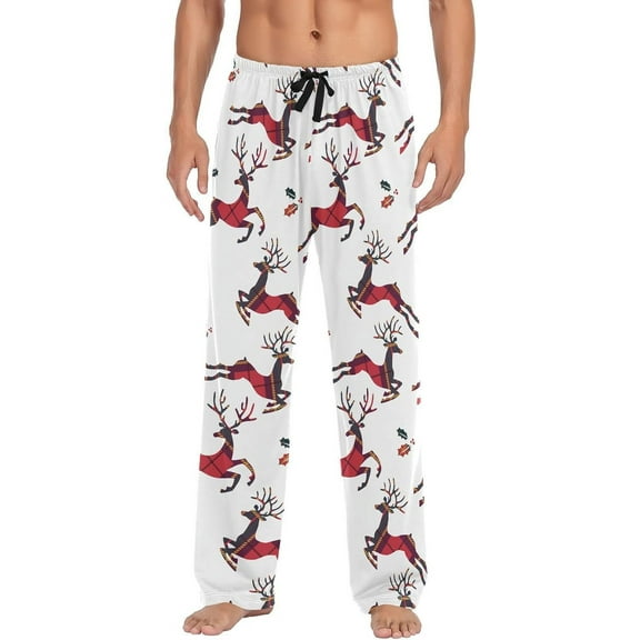 SKQIT Men's Pajama Bottoms Soft Sleep Pant with Pockets Sleep Pj Lounge Pants for Men
