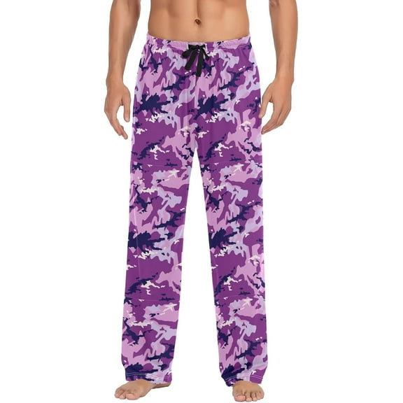 SKQIT Men's Pajama Bottoms Soft Sleep Pant with Pockets Sleep Pj Lounge Pants for Men