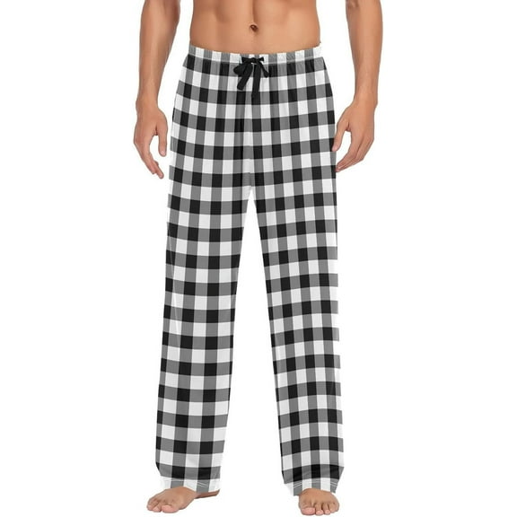 SKQIT Men's Pajama Bottoms Soft Sleep Pant with Pockets Sleep Pj Lounge Pants for Men