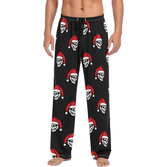 SKQIT Men's Pajama Bottoms Soft Sleep Pant with Pockets Sleep Pj Lounge Pants for Men