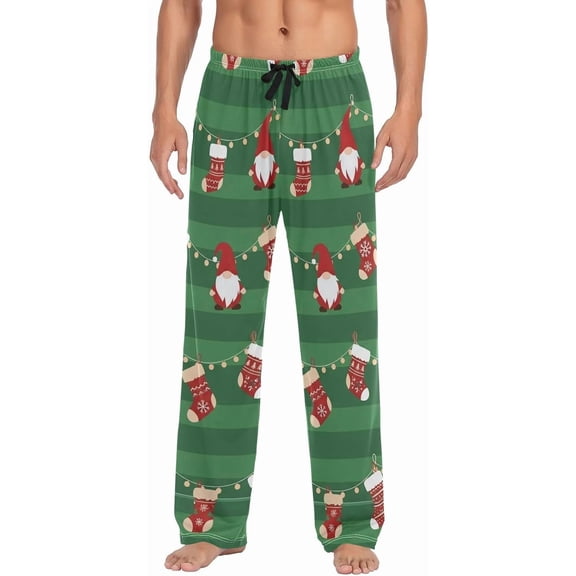 SKQIT Men's Pajama Bottoms Soft Sleep Pant with Pockets Sleep Pj Lounge Pants for Men