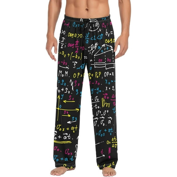 SKQIT Men's Pajama Bottoms Soft Sleep Pant with Pockets Sleep Pj Lounge Pants for Men