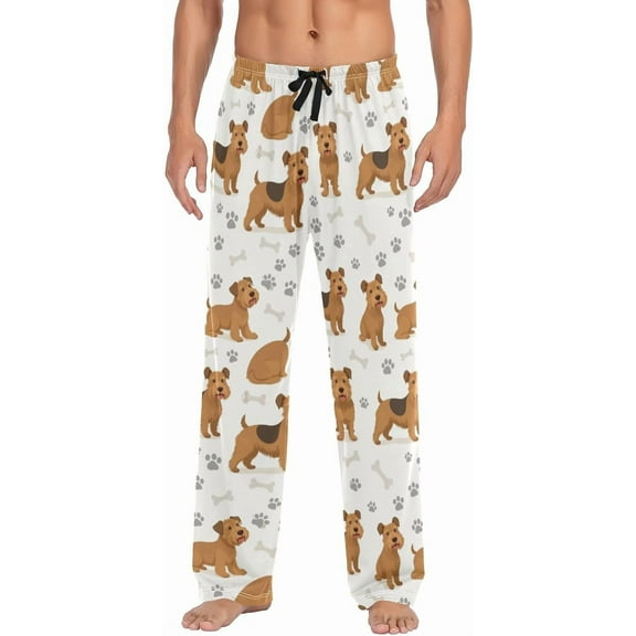 SKQIT Men's Pajama Bottoms Soft Sleep Pant with Pockets Sleep Pj Lounge Pants for Men