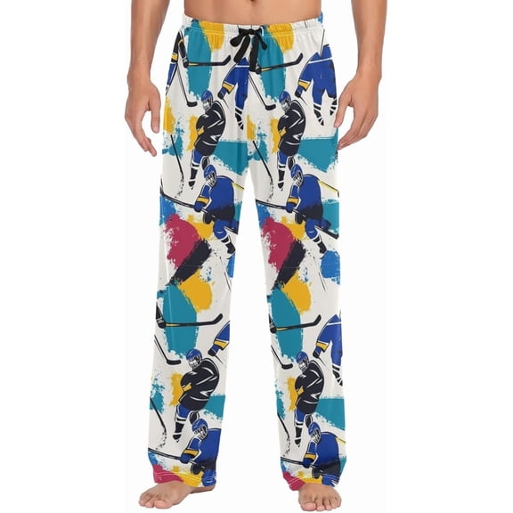 SKQIT Men's Pajama Bottoms Soft Sleep Pant with Pockets Sleep Pj Lounge Pants for Men