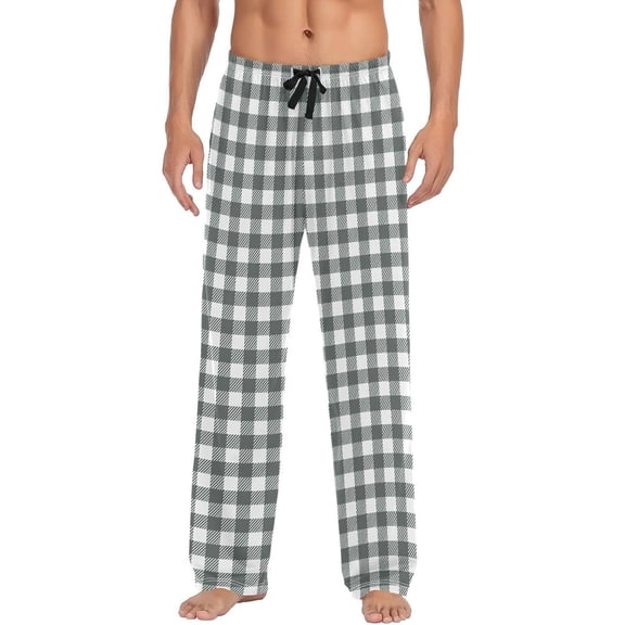 SKQIT Men's Pajama Bottoms Soft Sleep Pant with Pockets Sleep Pj Lounge Pants for Men