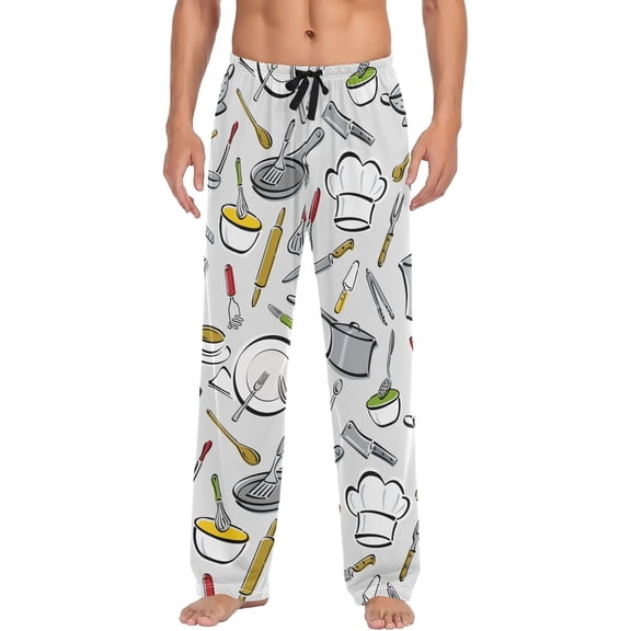 SKQIT Men's Pajama Bottoms Soft Sleep Pant with Pockets Sleep Pj Lounge Pants for Men