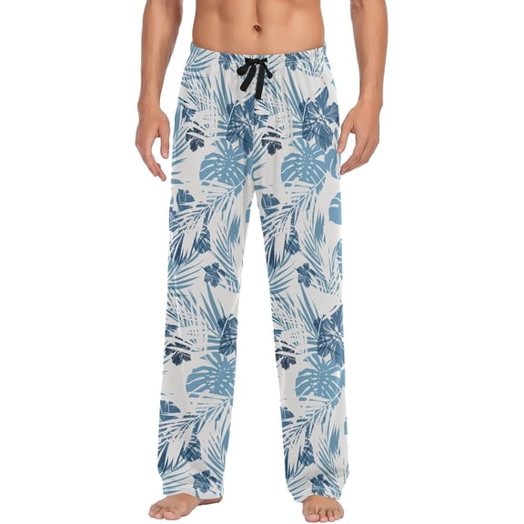 SKQIT Men's Pajama Pants Sleepwear Pajama Pant with Pockets Soft Lounge Pajama Pjs Bottoms for Men
