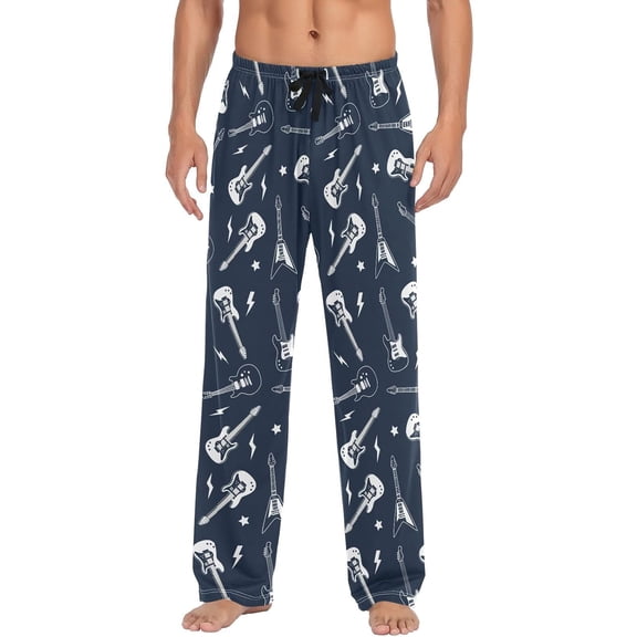 SKQIT Men's Pajama Pants Sleepwear Pajama Pant with Pockets Soft Lounge Pajama Pjs Bottoms for Men