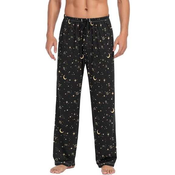SKQIT Men's Pajama Pants Sleepwear Pajama Pant with Pockets Soft Lounge Pajama Pjs Bottoms for Men