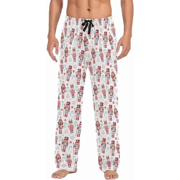 SKQIT Men's Pajama Pants Sleepwear Pajama Pant with Pockets Soft Lounge Pajama Pjs Bottoms for Men