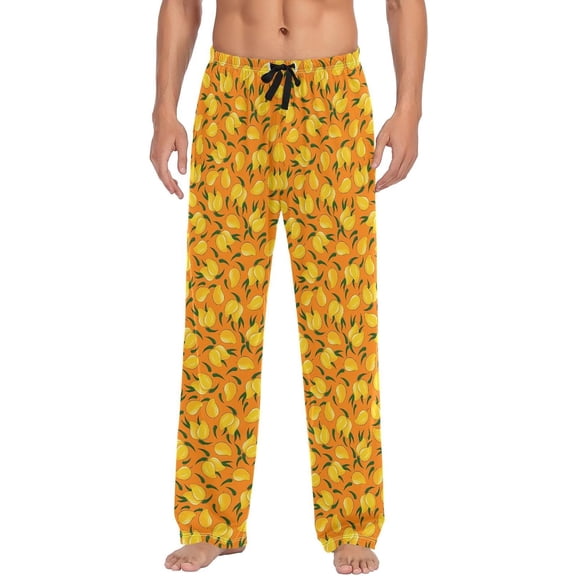 SKQIT Men's Pajama Pants Sleepwear Pajama Pant with Pockets Soft Lounge Pajama Pjs Bottoms for Men