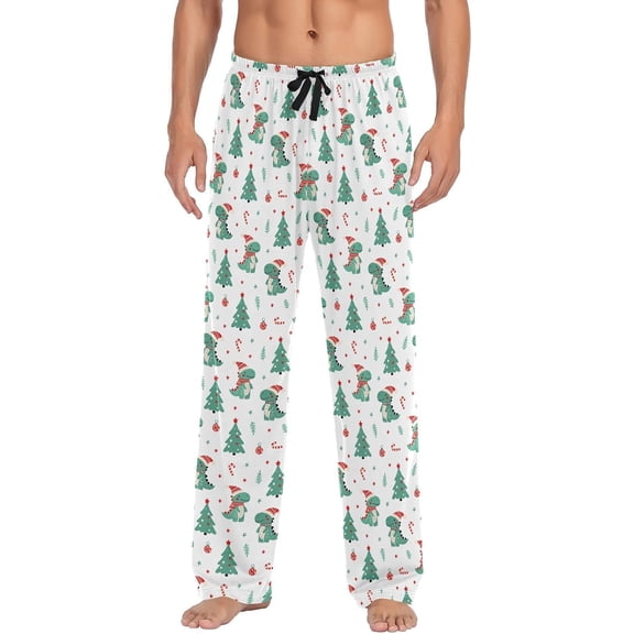 SKQIT Men's Pajama Pants Sleepwear Pajama Pant with Pockets Soft Lounge Pajama Pjs Bottoms for Men