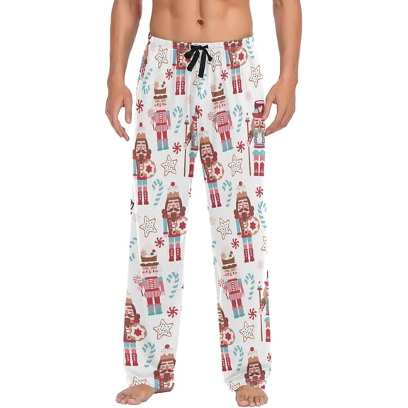 SKQIT Men's Pajama Pants Sleepwear Pajama Pant with Pockets Soft Lounge Pajama Pjs Bottoms for Men