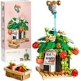 thumbnail image 1 of SKQIT Mini Building Blocks Bonsai Plant Model Set,Simulation Particle Flower Succulent Botanical Collection Construction Building Bricks Toy,Home Decor,13+(Strawberry), 1 of 7