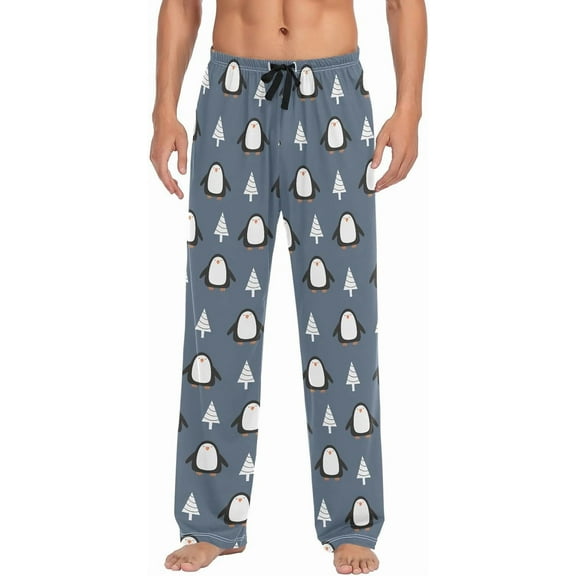 SKQIT Penguins Men's Pajama Pants Soft Comfy Sleep Lounge Pants Pjs Bottoms with Pockets