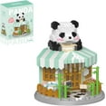 thumbnail image 1 of SKQIT Street View Coffee Shop Mini Building Blocks,911 Pieces Cute Panda Animal Micro Building Sets,Simulation Architecture Construction Toy,Creative Gifts for Adults, 1 of 7