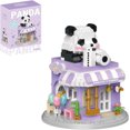 thumbnail image 1 of SKQIT Street View Coffee Shop Mini Building Blocks,911 Pieces Cute Panda Animal Micro Building Sets,Simulation Architecture Construction Toy,Creative Gifts for Adults, 1 of 12