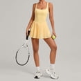 thumbnail image 1 of SKQIT Tennis Dress with Built in Shorts and Bra Athletic Dress for Women Summer Cut Out Golf Workout Dress, 1 of 7