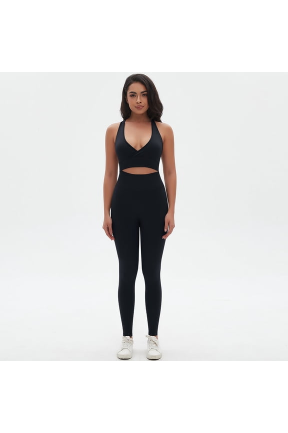 Workout Sets for Women 2 Piece High Waisted Seamless Leggings with Padded Stretchy Sports Bra Sets Gym Clothes