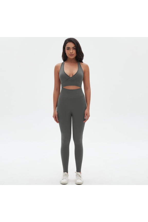 Workout Sets for Women 2 Piece High Waisted Seamless Leggings with Padded Stretchy Sports Bra Sets Gym Clothes