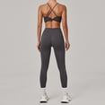 thumbnail image 1 of SKQIT Workout Sets for Women 2 Piece Twist Back Adjustable Straps Sports Bra High Waist Leggings Yoga Outfits Set, 1 of 7