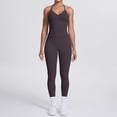 thumbnail image 1 of SKQIT Workout Sets for Women Seamless Scunch Butt Lifting Impact Leggings Halter Cropped Tank 2 Piece Gym Outfits, 1 of 9