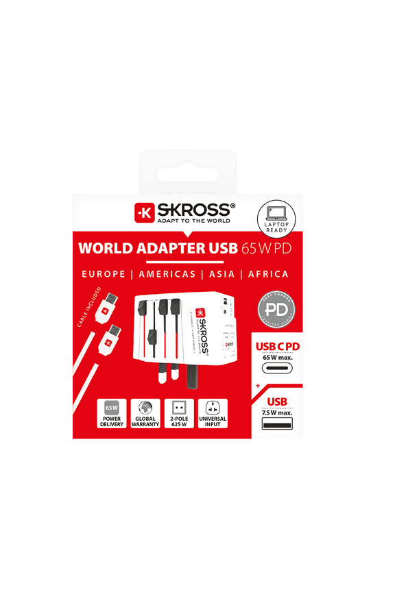 World Travel adaptor MUV USB AC65PD