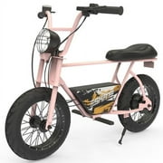 SKRT Electric Balance Bike Bicycle Scooter, 250W 24V Brushless Motor, Big Led, 16 inch Rubber Tire, Max Distance 12 MILES, Max Speed 12.4MILE/H, Max Load 165 lb, Safety Battery Switch