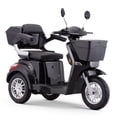 thumbnail image 1 of SKRT Large 3 Wheels Mobility Scooters (XW-E07), Electric Heavy Duty Wheelchair Device, 400 LBS Capacity for Seniors & Adults, 3-Gears Speeds, 2 Storage Baskets, Seat Extension, No Assembled Required, 1 of 8