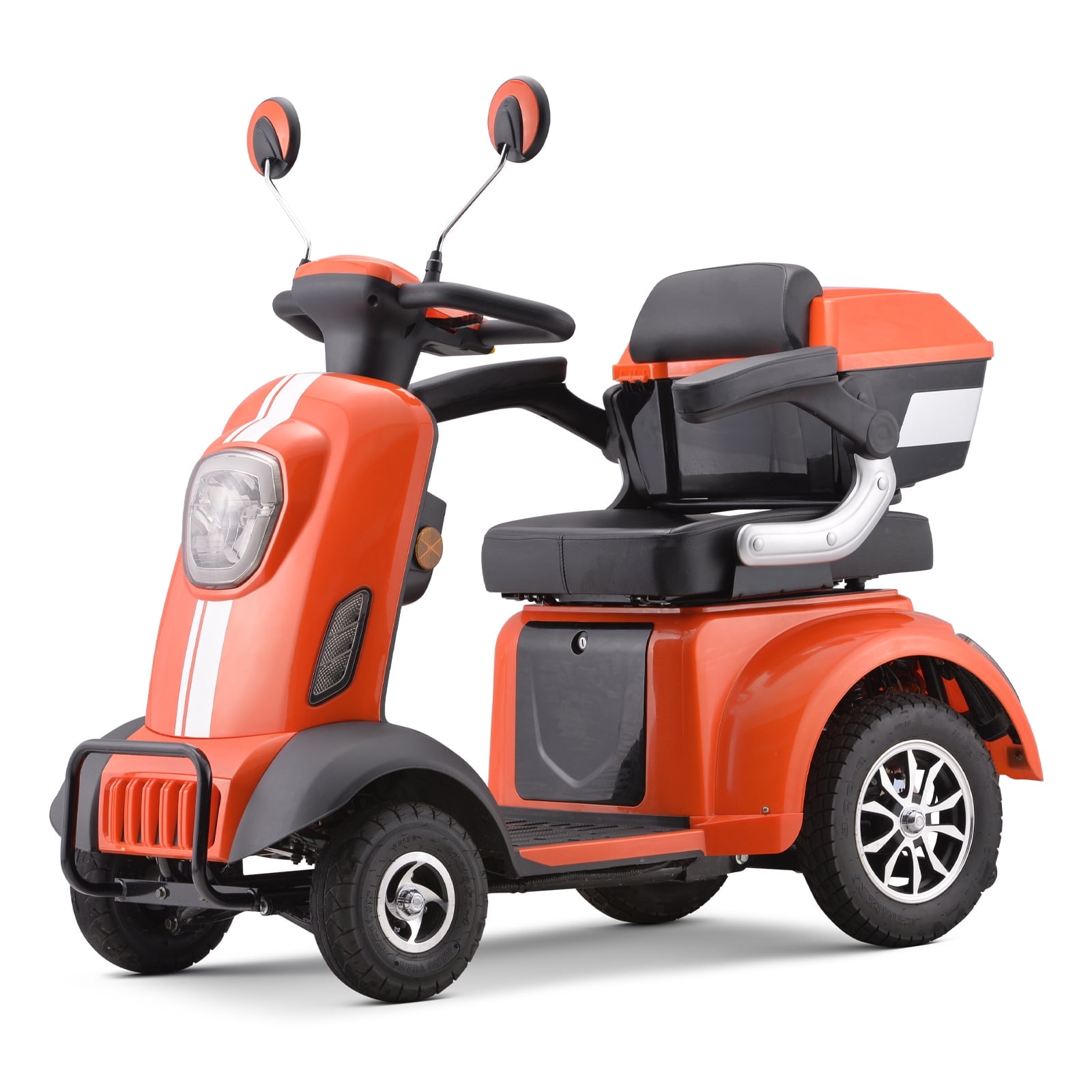 SKRT Large 4 Wheels Mobility Scooter (XW-E05), Electric Heavy Duty Wheelchair Device, 400 LBS Capacity for Seniors & Adults, Speed Adjust, No Assemble Required