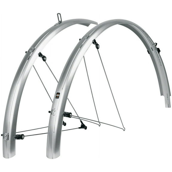 SKS B45 Bluemels Full Coverage Fender Set - 45mm, 700 x 28-37, Silver