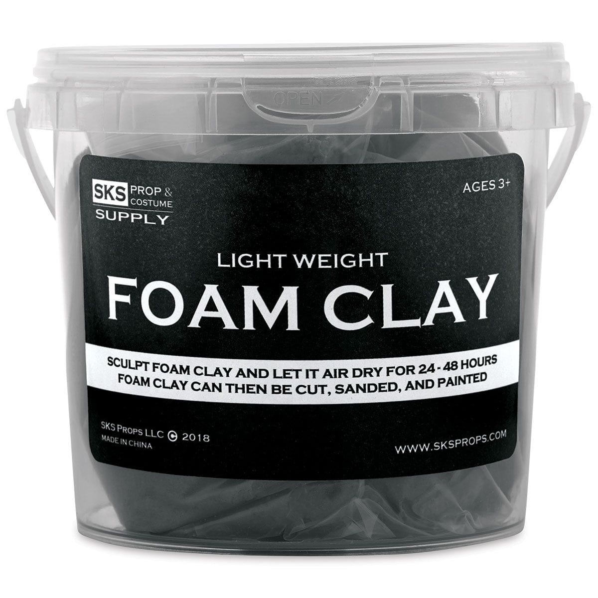 SKS Props Lightweight Foam Clay - 300g Tub, Moldable, Air Dry
