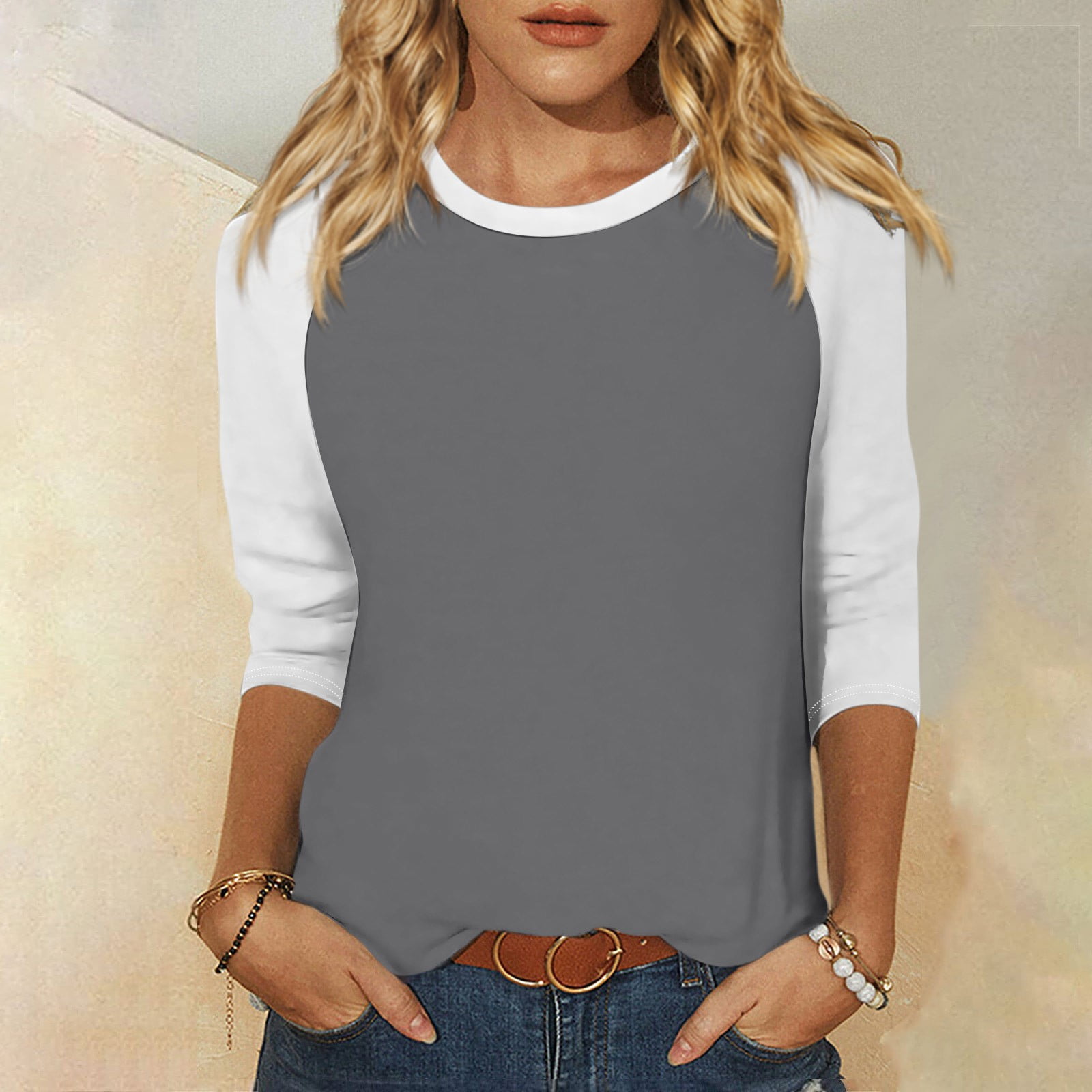 Women's Pleated Short Sleeve Blouse - Casual Tunic Top For Summer, Crewneck, To Wear With Leggings Or Jeans