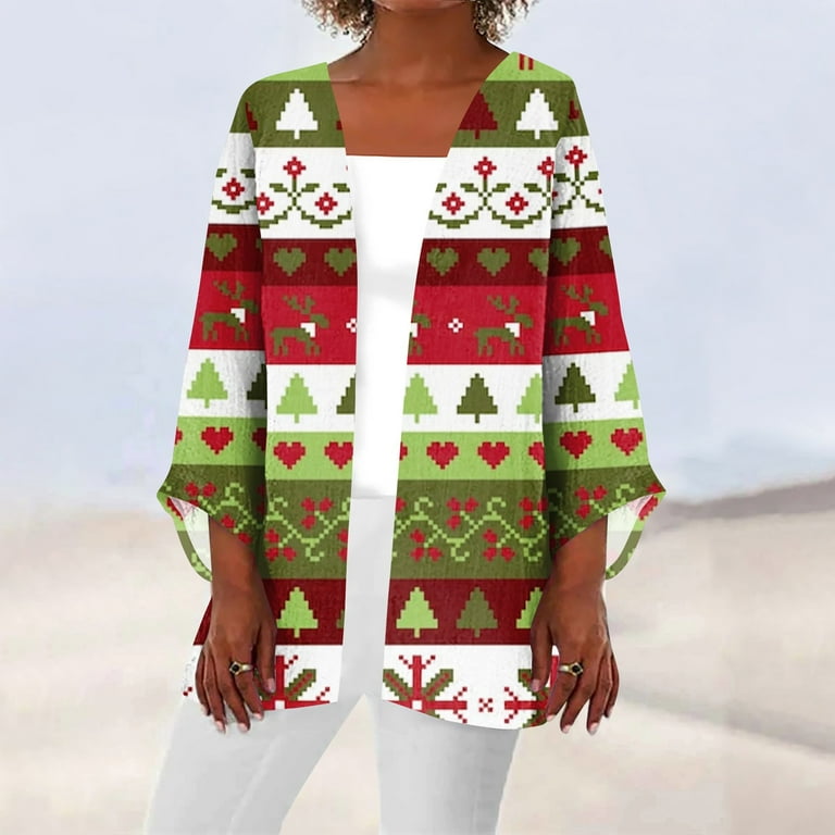 Christmas cardigan shop plus size