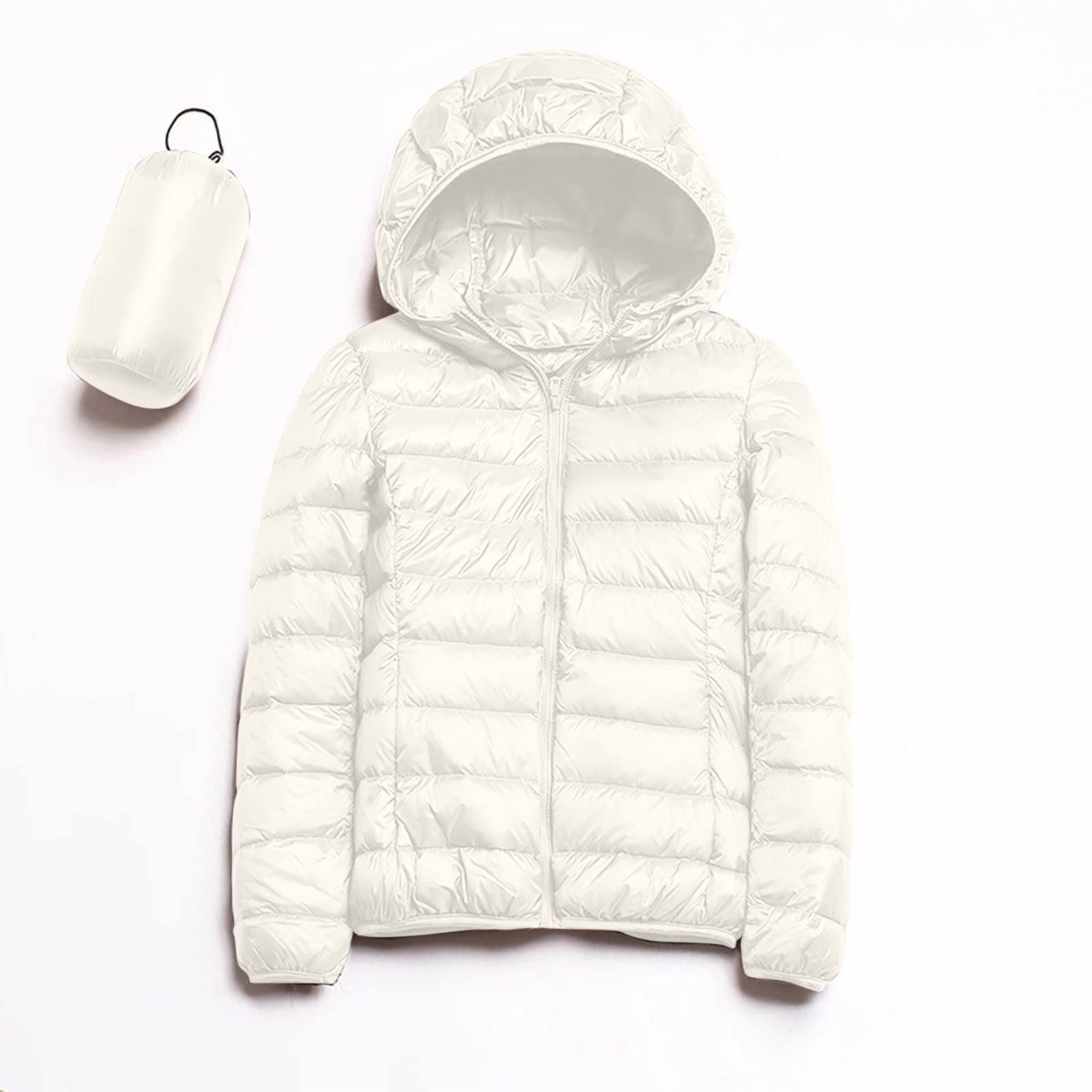 SKSloeg Lightweight Puffer Jacket Women Lightweight Hooded Short