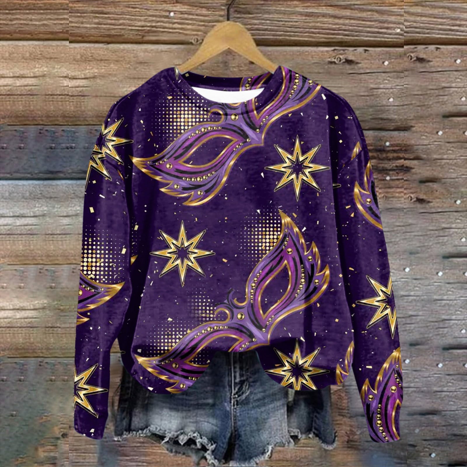 mardi gras casual shirts
