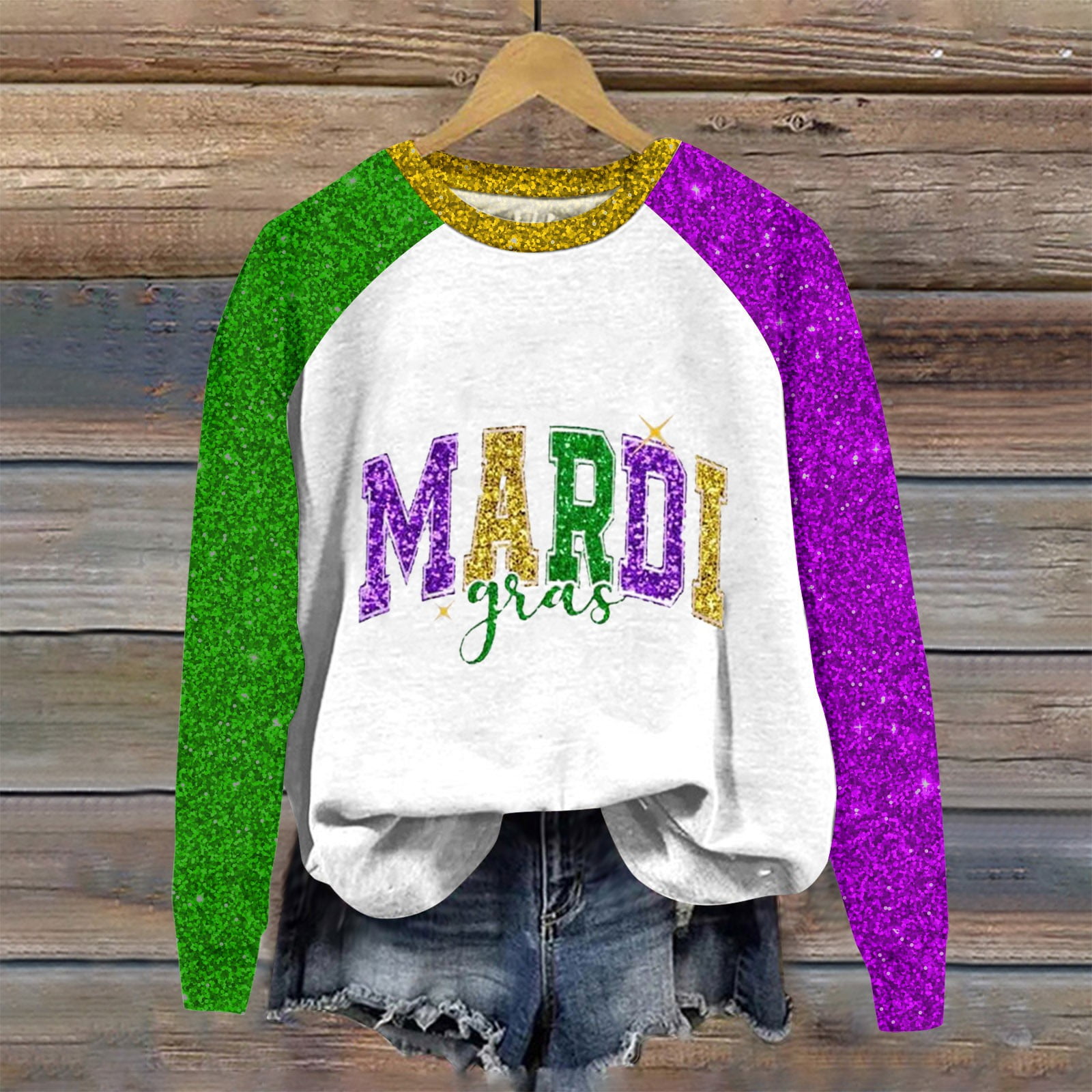 mardi gras workout shirt