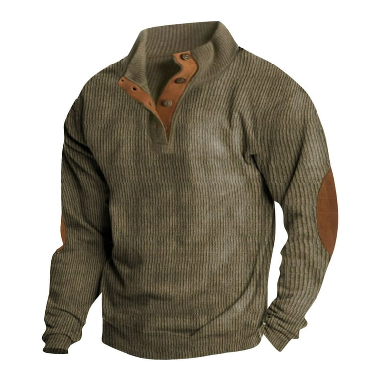 Corduroy detailed store zip sweater
