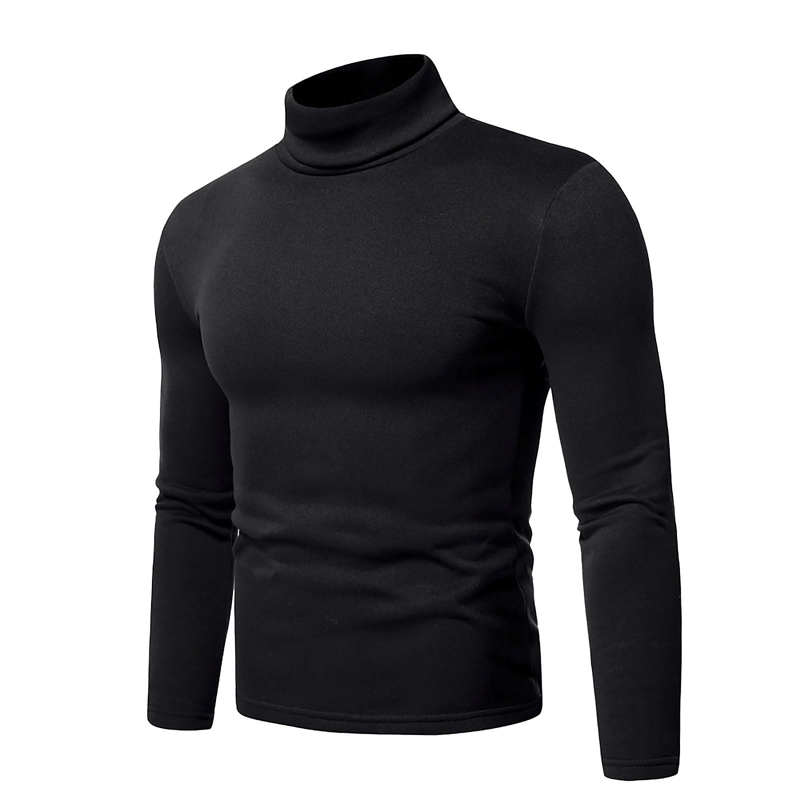 SKSloeg Mens Long Sleeve Shirt Mock Turtleneck Lightweight Shirts Long