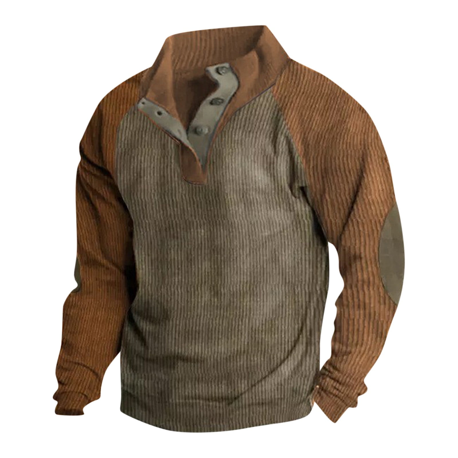 Designer Shirt Buttons - Rounded Edge Collar/Sleeve/Front Shirt Buttons - 1  Gross - Mottled Brown - WAWAK Sewing Supplies